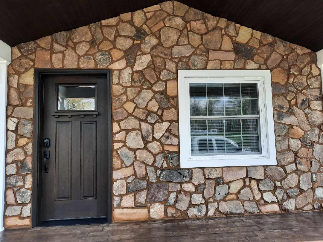 Custom natural stone veneer
