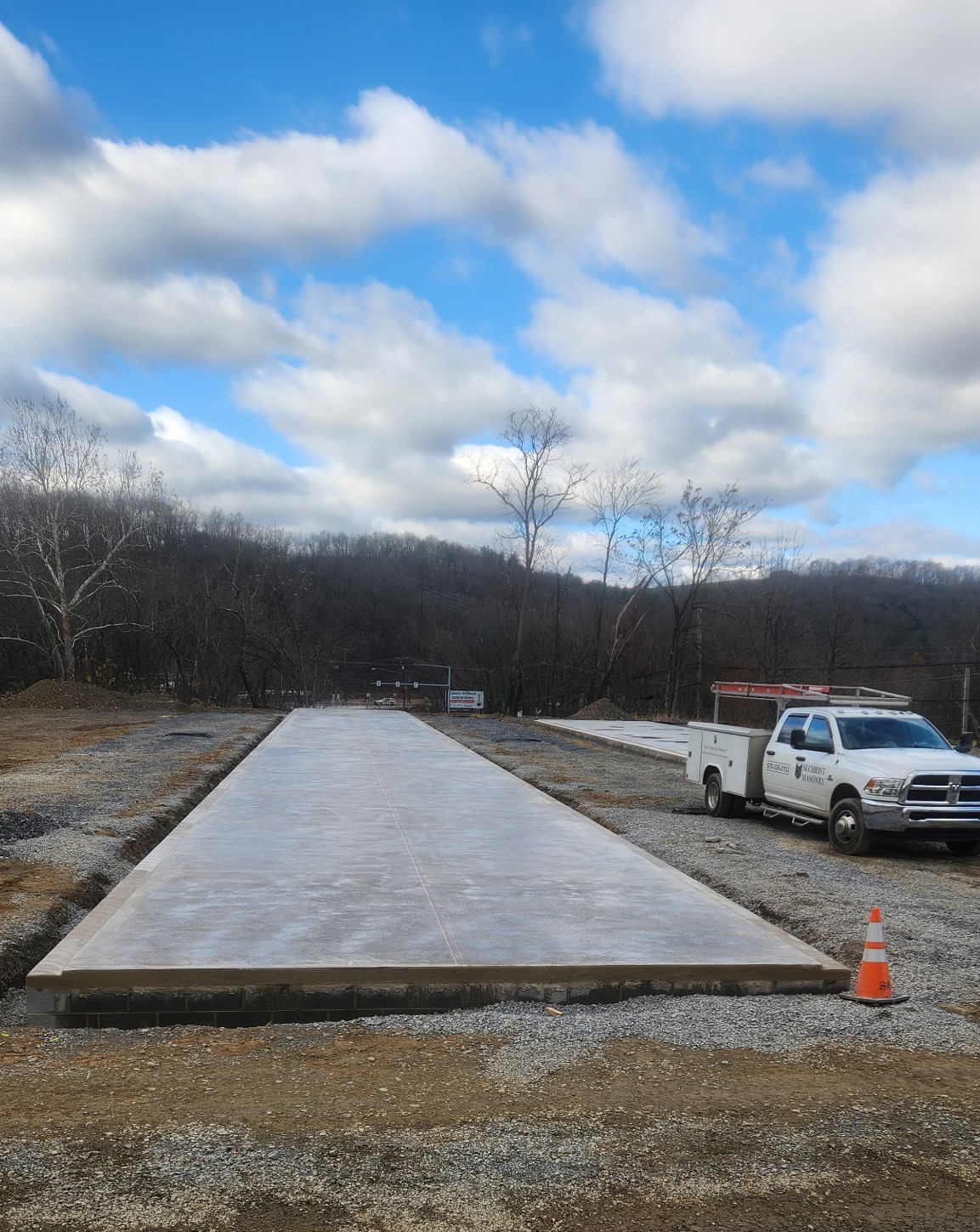 Smooth, precisely formed concrete slab